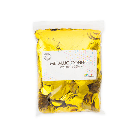 Metallic Confetti Goud XL - 23mm 250gr