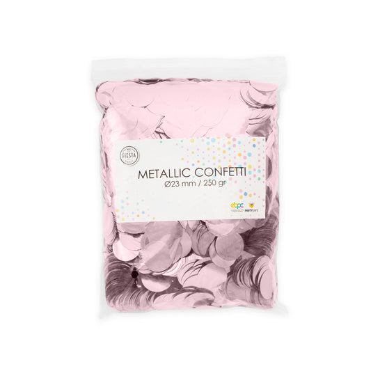 Metallic Confetti Rosé Goud XL - 23mm 250gr