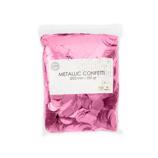 Metallic Confetti Baby Roze XL - 23mm 250gr