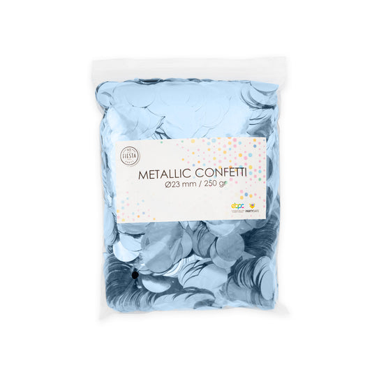 Metallic Confetti Baby Blauw XL - 23mm 250gr