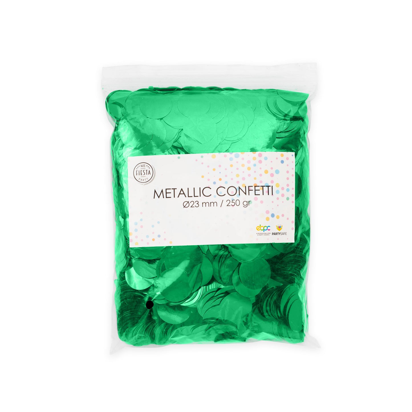 Metallic Confetti Groen XL - 23mm 250gr