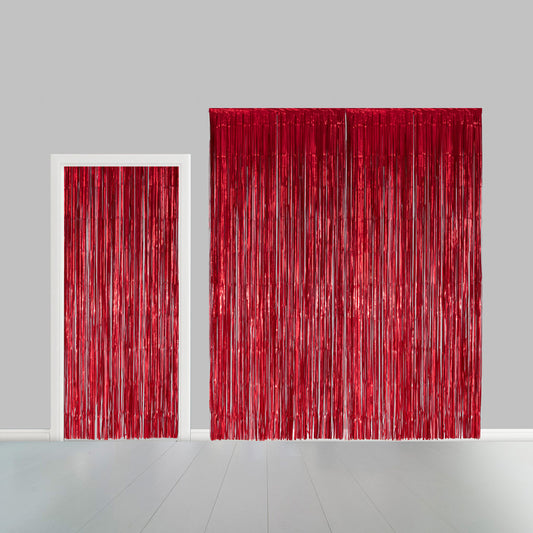 Deurgordijn 1x2,4m Rood