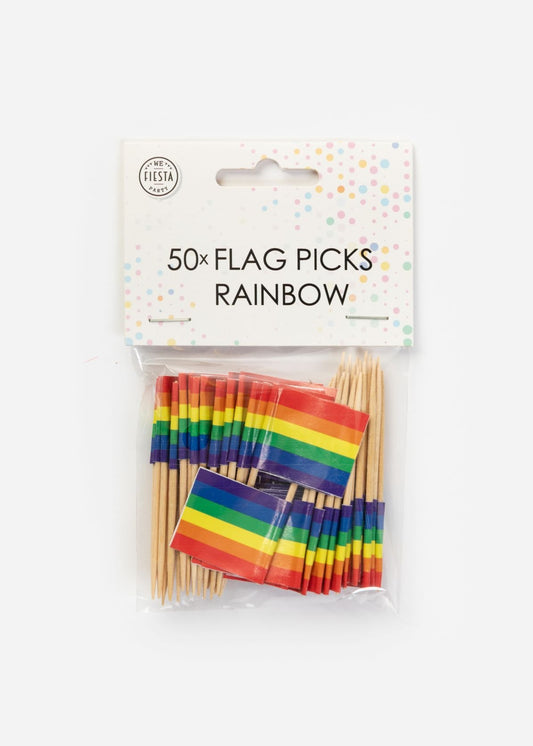 50x Vlagprikkers Regenboog