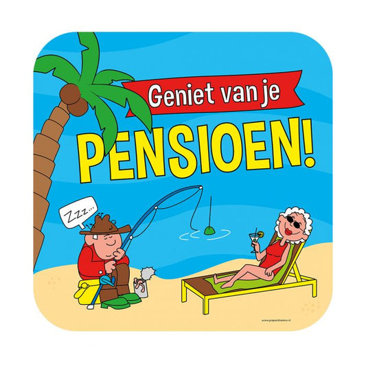 Huldeschild Cartoon - Pensioen