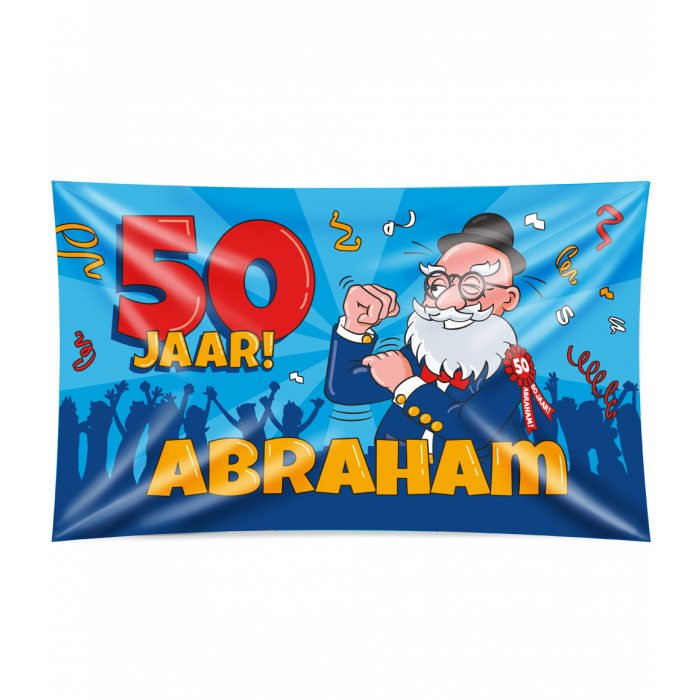 XXL Gevalvlag - 50 Jaar Abraham