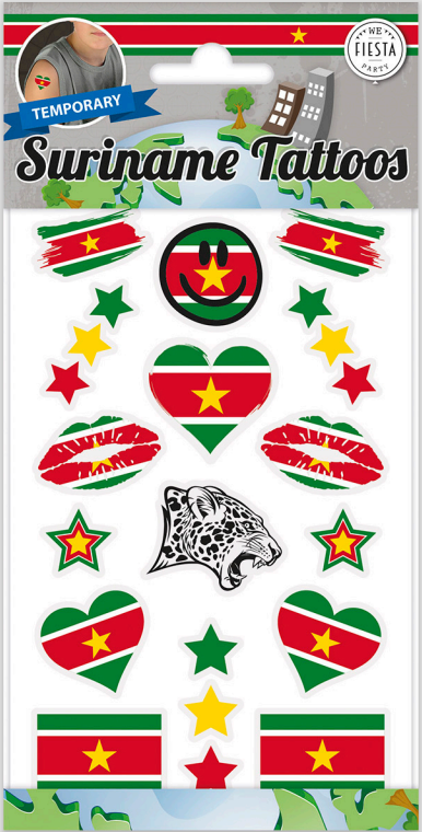 12x Plak Tattoo Suriname