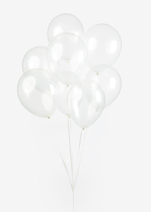 25 Ballonnen 12″ Clear